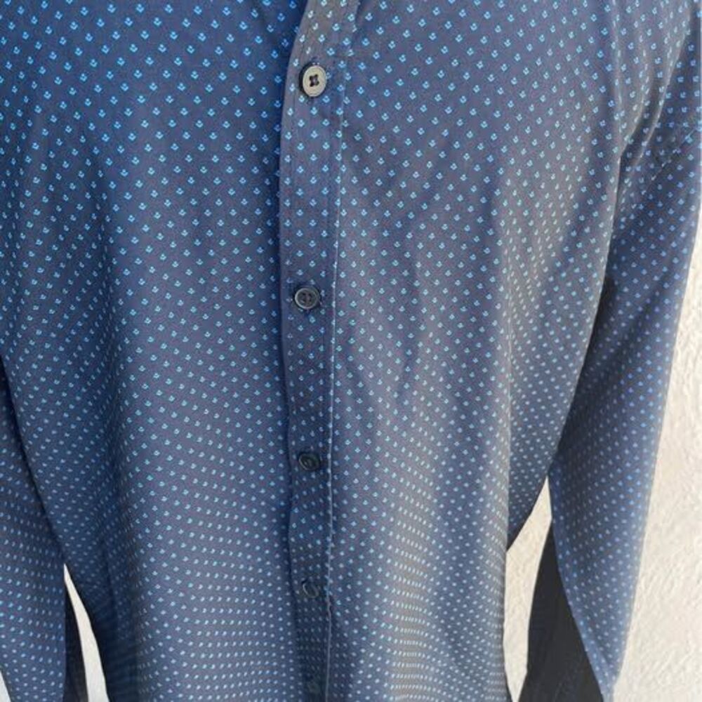 M Rugby blue collared button up - Picture 3 of 5
